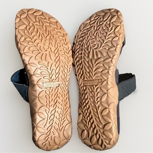 Merrell Womens Slide Sandals Air Cushion Memory Foam  Blue Size  7 - Picture 7 of 9